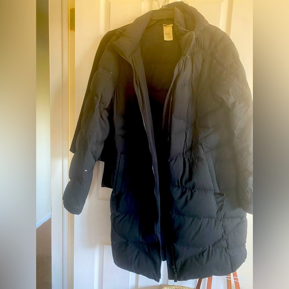 Women’s black LL Bean winter coat used 
Size 1XL super toasty